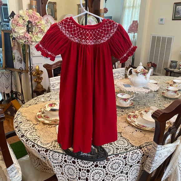 Le Za Me Smocked  Toddler Girls Dress size 2T - Picture 1 of 11